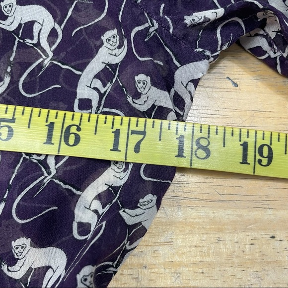 Anthropologie Monkey Animal Printed Top - Picture 8 of 10